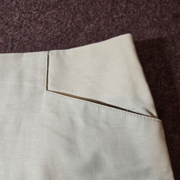 Van Hueson Studio Tan Lined Skirt With Pockets Size 18 - Picture 2 of 8